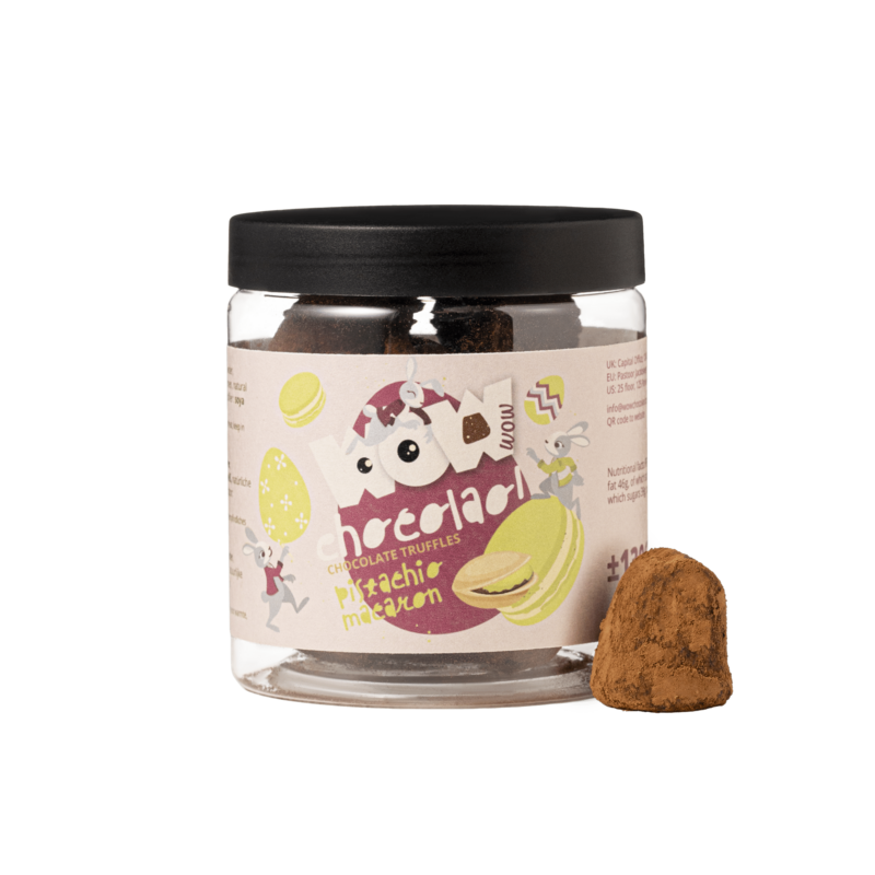 Pistachio Macaroon Chocolate Truffles - 130g Easter Gifting Jar
