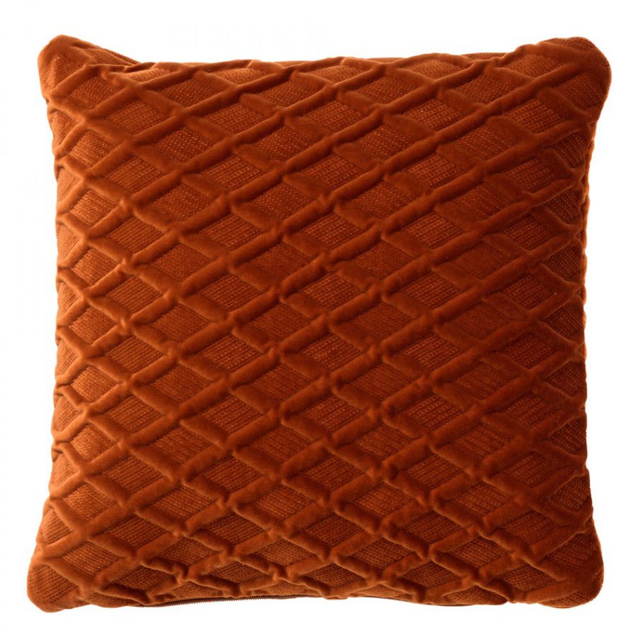 ANTOINETTE | Cushion | 45x45 cm Potters Clay | Orange | Hoii | With luxury inner cushion