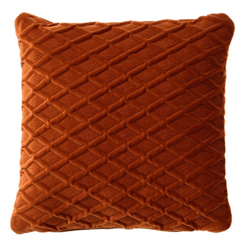 ANTOINETTE | Cushion | 45x45 cm Potters Clay | Orange | Hoii | With luxury inner cushion