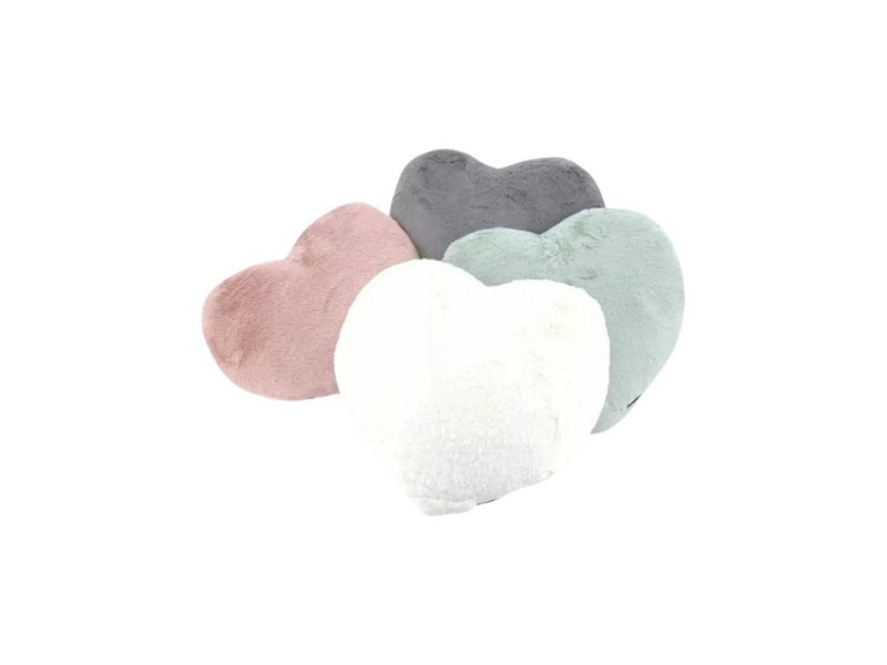 Cuscino per il cuore »cuscino coccoloso 37 x 34 cm» cuscinetto a cuore morbido »cuscini decorativi» cuscini decorativi in ​​pelliccia sintetica