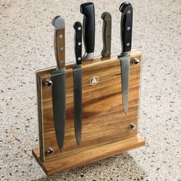 Blok hvilende magnetisk stak i Accacia Wood (25 cm)