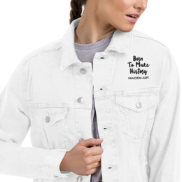Unisex denim jacket The Rebel Girl in Me will never die