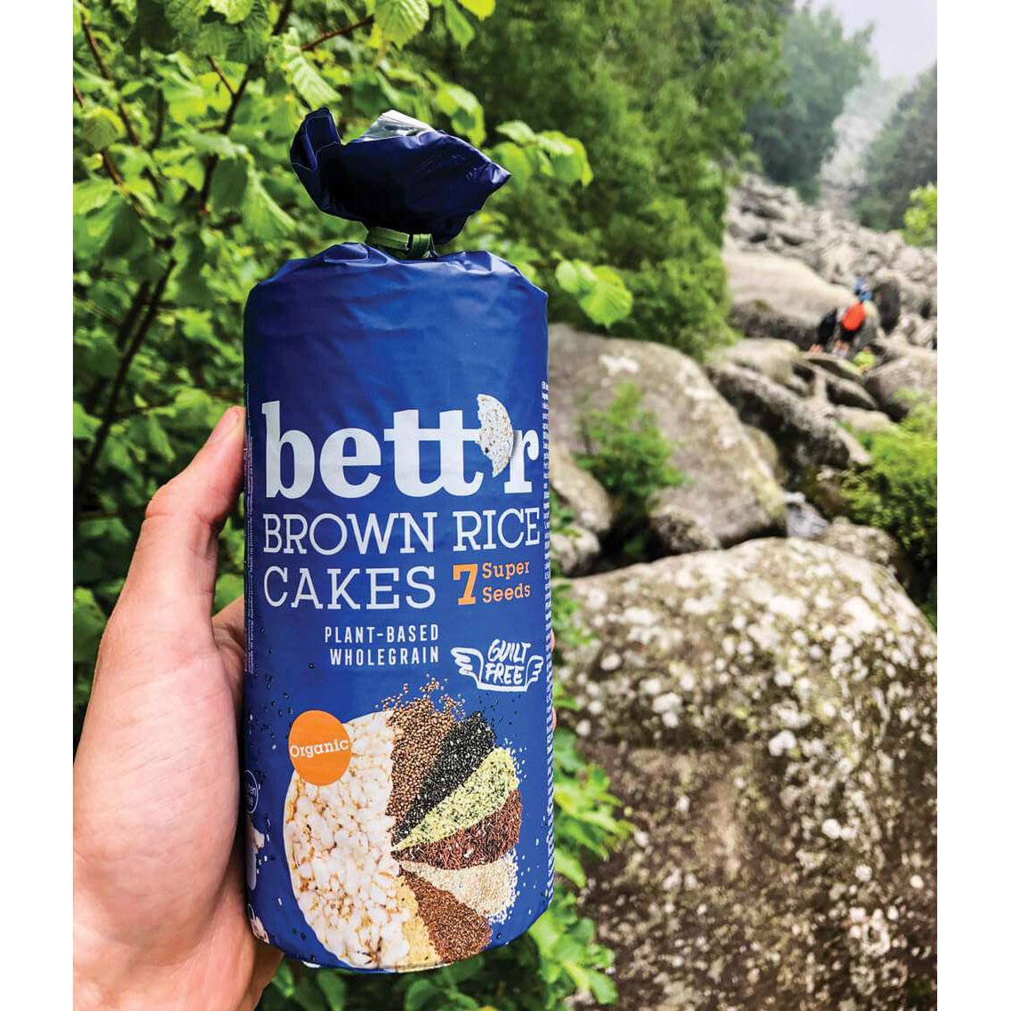 Brown Rice Cakes 7 Super Seeds, organic, Bett'r, 120g