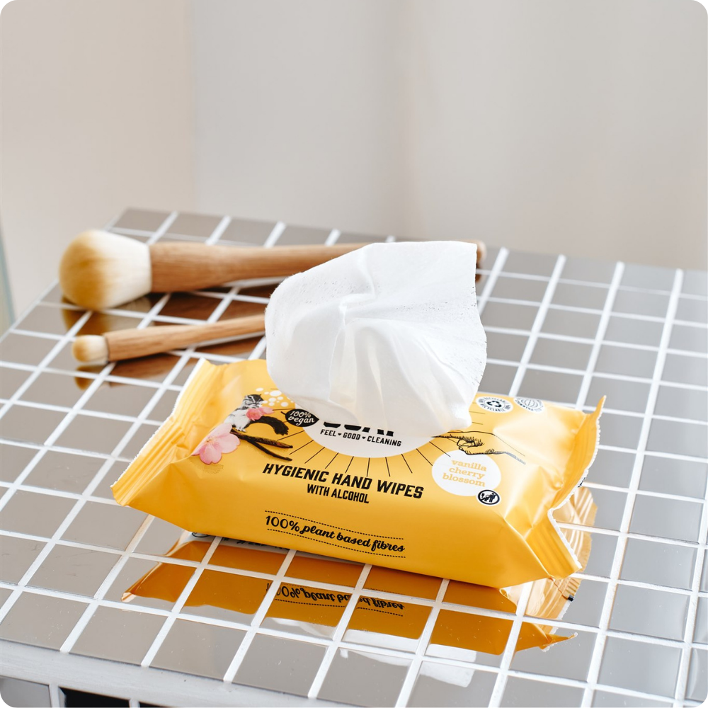 Hygienic hand wipes vanilla & cherry blossom