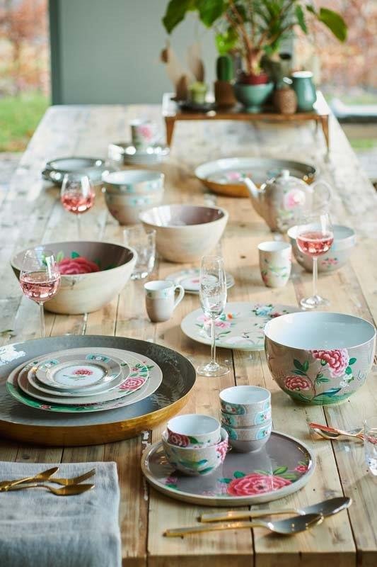 Egg Cup Blushing Birds Khaki