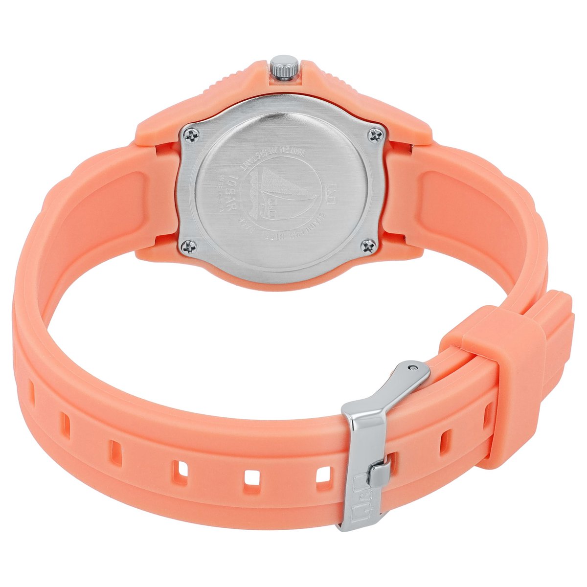 Q&Q children's/youth watch with resin strap, Ø 30 mm, orange