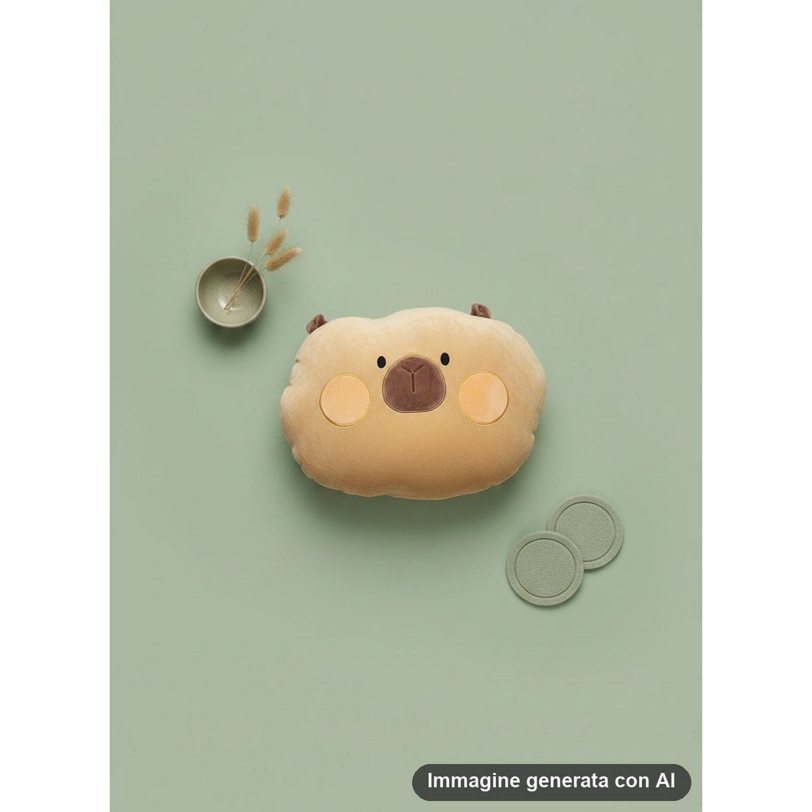 Capybara-förmiges Kissen – Kawaii-Tierkissen