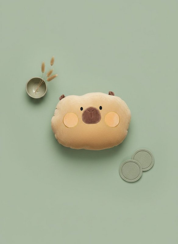 Capybaraformet pude - Kawaii Dyrepude