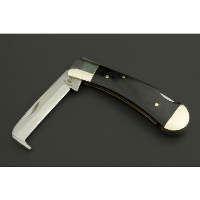 ED MAHONY Hufmesser, hoof knife, right gutter knife with secure back-lock, sharp scalpel sharpening