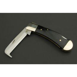 ED MAHONY hoof knife, hoof knife, right gutter knife with secure back-lock, sharp scalpel sharpening