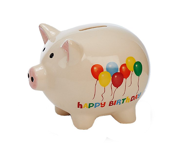 Sparschwein aus Porzellan, 14x10x11cm