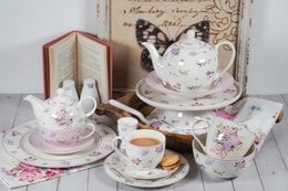 Porcelain cake stand Flora 25 cm Isabelle Rose