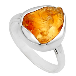 Anello “Gaiety and Freedom” in Citrino e Argento 925