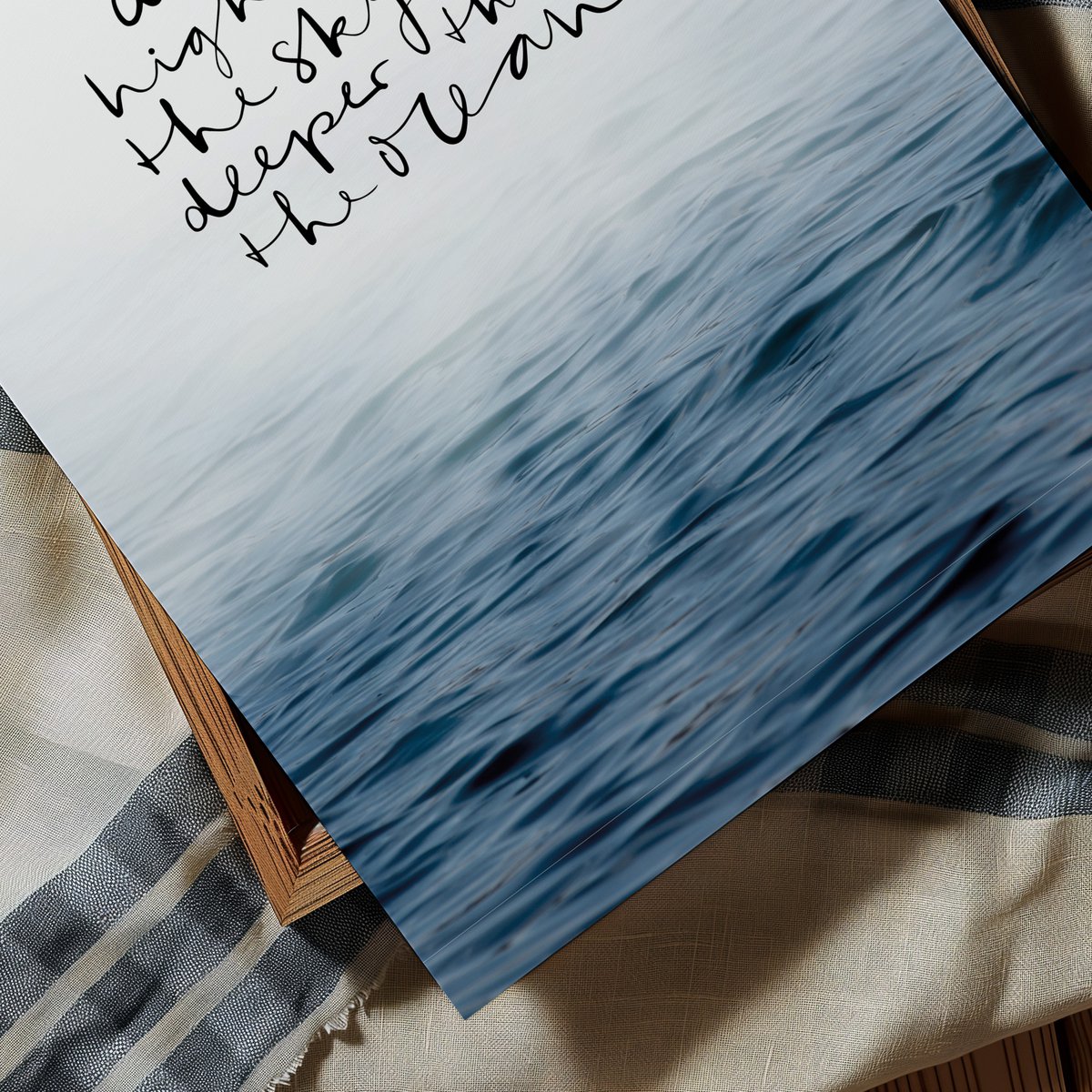 Poster: Dream higher than the sky and deeper than the ocean