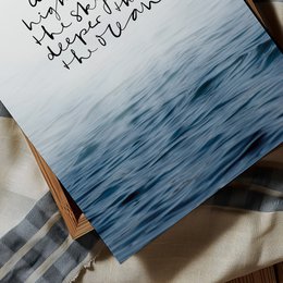 Poster: Dream higher than the sky and deeper than the ocean