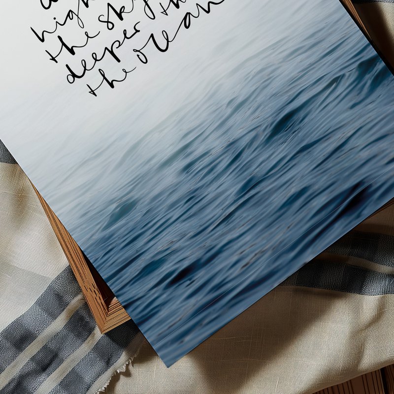 Poster: Dream higher than the sky and deeper than the ocean
