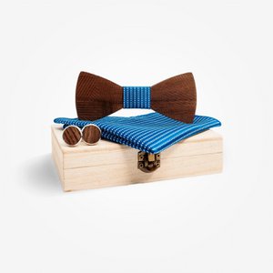 Fliege-Box aus Holz – helle Buche