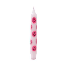 Diner Kaars Smiley Pink - Set of 5