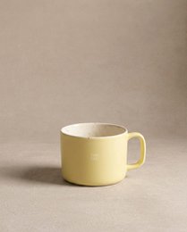 Yellow/White Mug 450ml