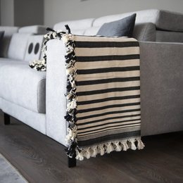 SEVDA -BEDREADE - Striped 100% türkischer Baumwolle gestreift