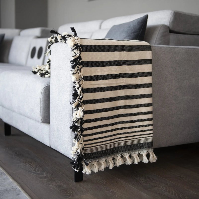 SEVDA -BEDREADE - Striped 100% türkischer Baumwolle gestreift