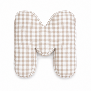 Briefkissen Gingham Grau