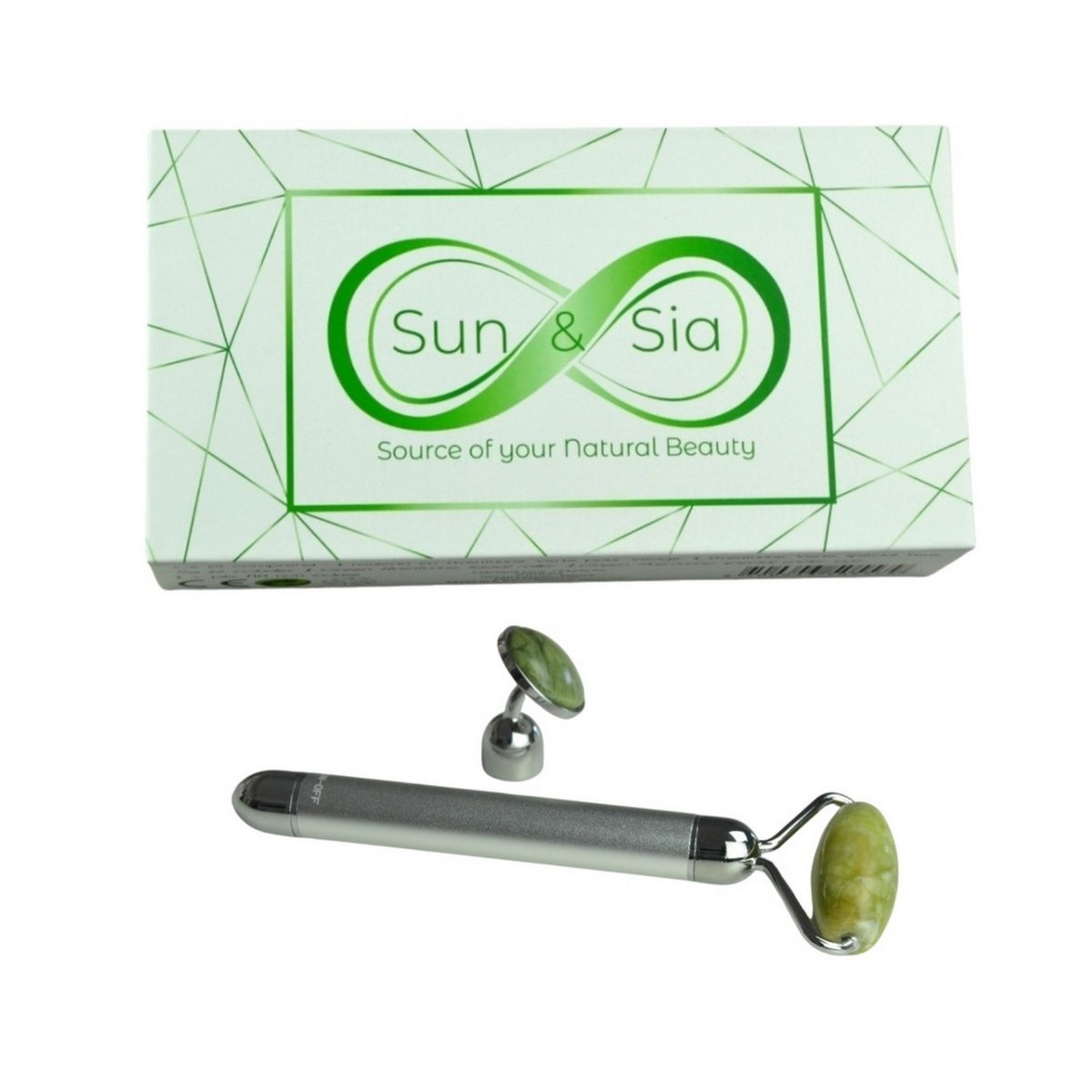 Rodillo Facial Eléctrico – Aventurina – Ritual de Belleza Lifting Facial – Rodillo de Masaje