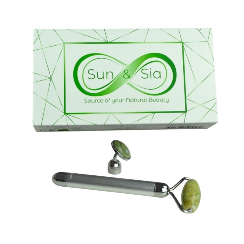 Rodillo Facial Eléctrico – Aventurina – Ritual de Belleza Lifting Facial – Rodillo de Masaje