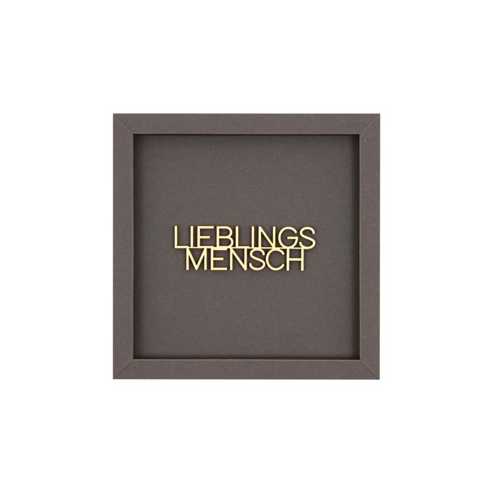 FAVORITE PERSON - frame card wood lettering magnet