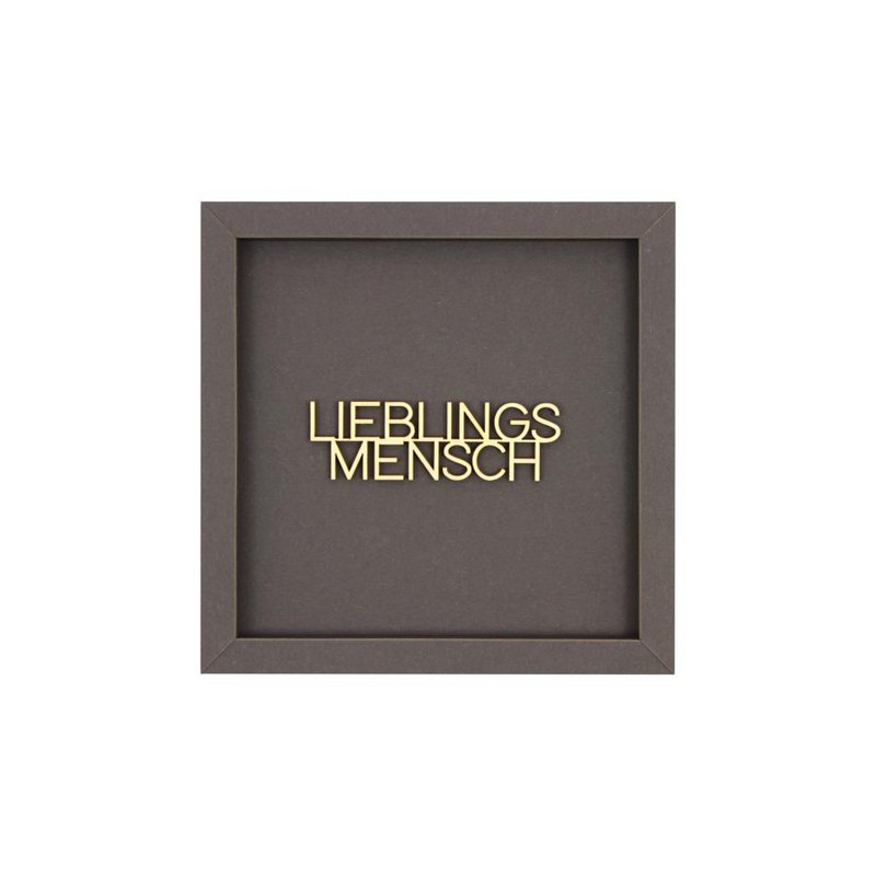 FAVORITE PERSON - frame card wood lettering magnet