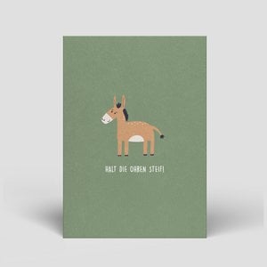 Postkarte - Halt die Ohren steif - Nr. 190