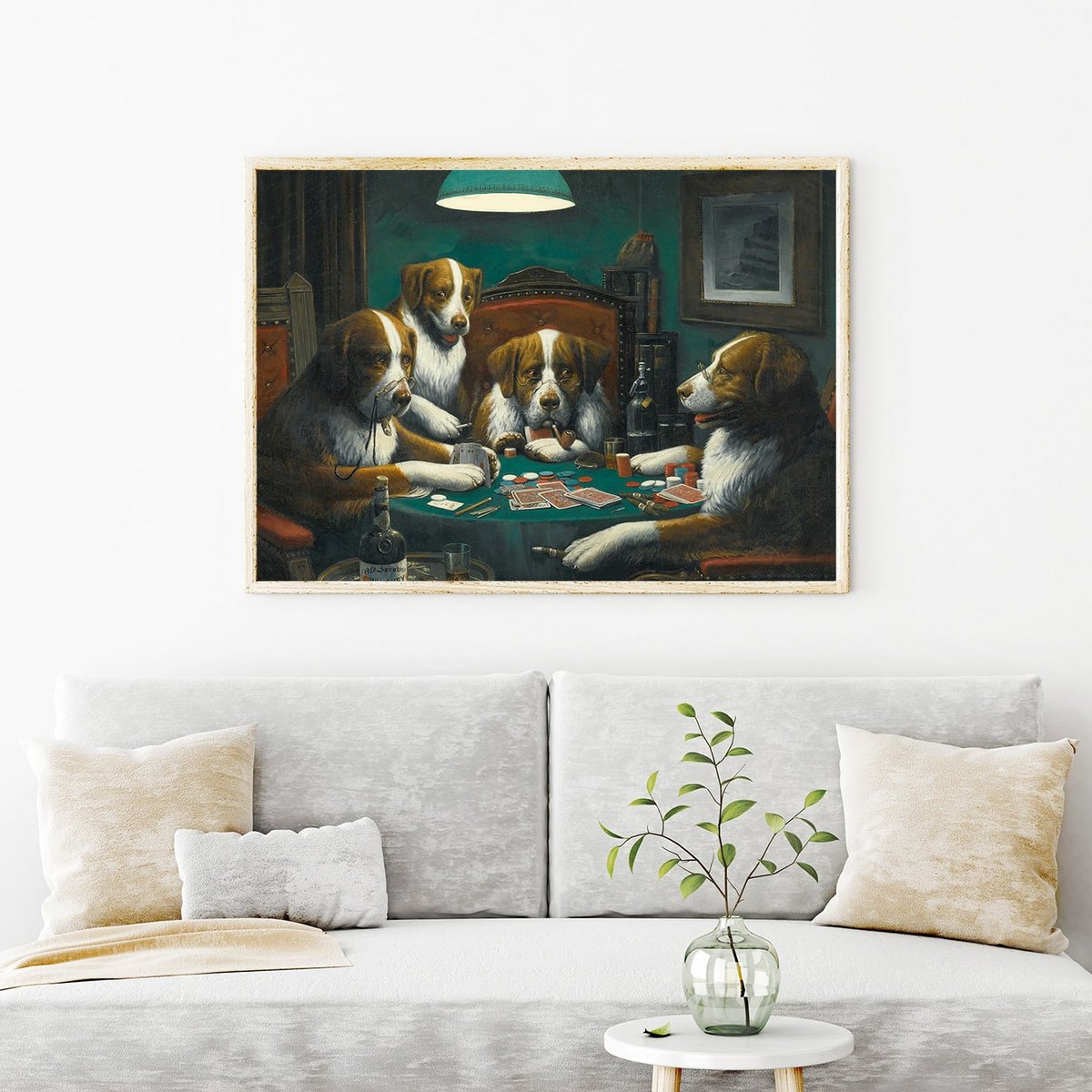 Poster Coolidge - Cani che giocano a poker