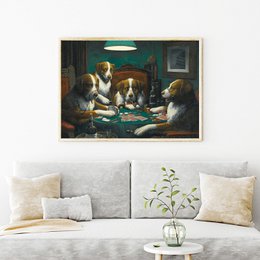 Poster Coolidge - Cani che giocano a poker