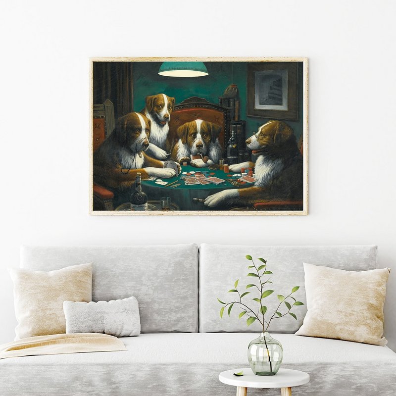 Poster Coolidge - Cani che giocano a poker