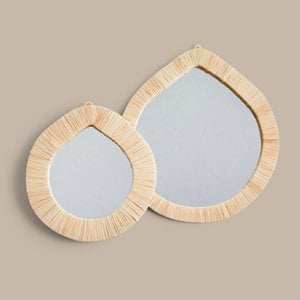 Mirror Raffia fallen; Preis pro Set