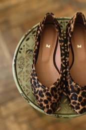 Klassiske ballerinaer i læder - Audrey - Leopard 34-42