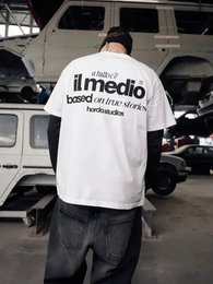 T-Shirt Bianca 200gr Oversize Boxy Fit Cotone Made in Italy - Midle