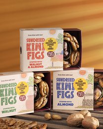 KUMILIO Premium Kími fig GIFT BOX filled with Nuts & dark Chocolate dipped 180g