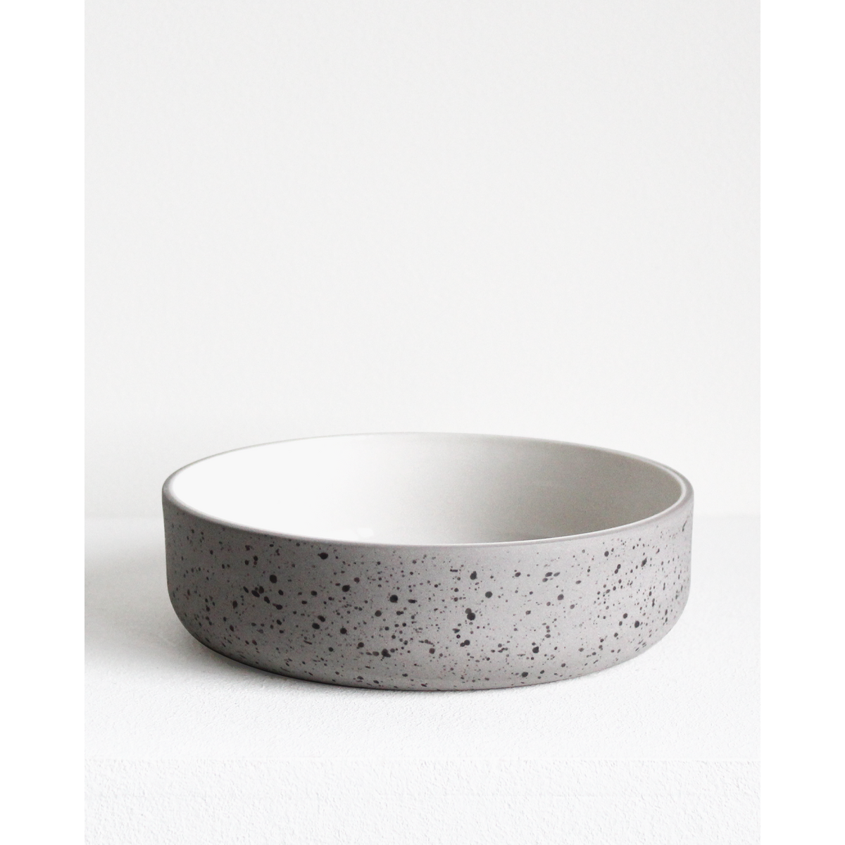 Bowl Fundament | light grey speckled / white
