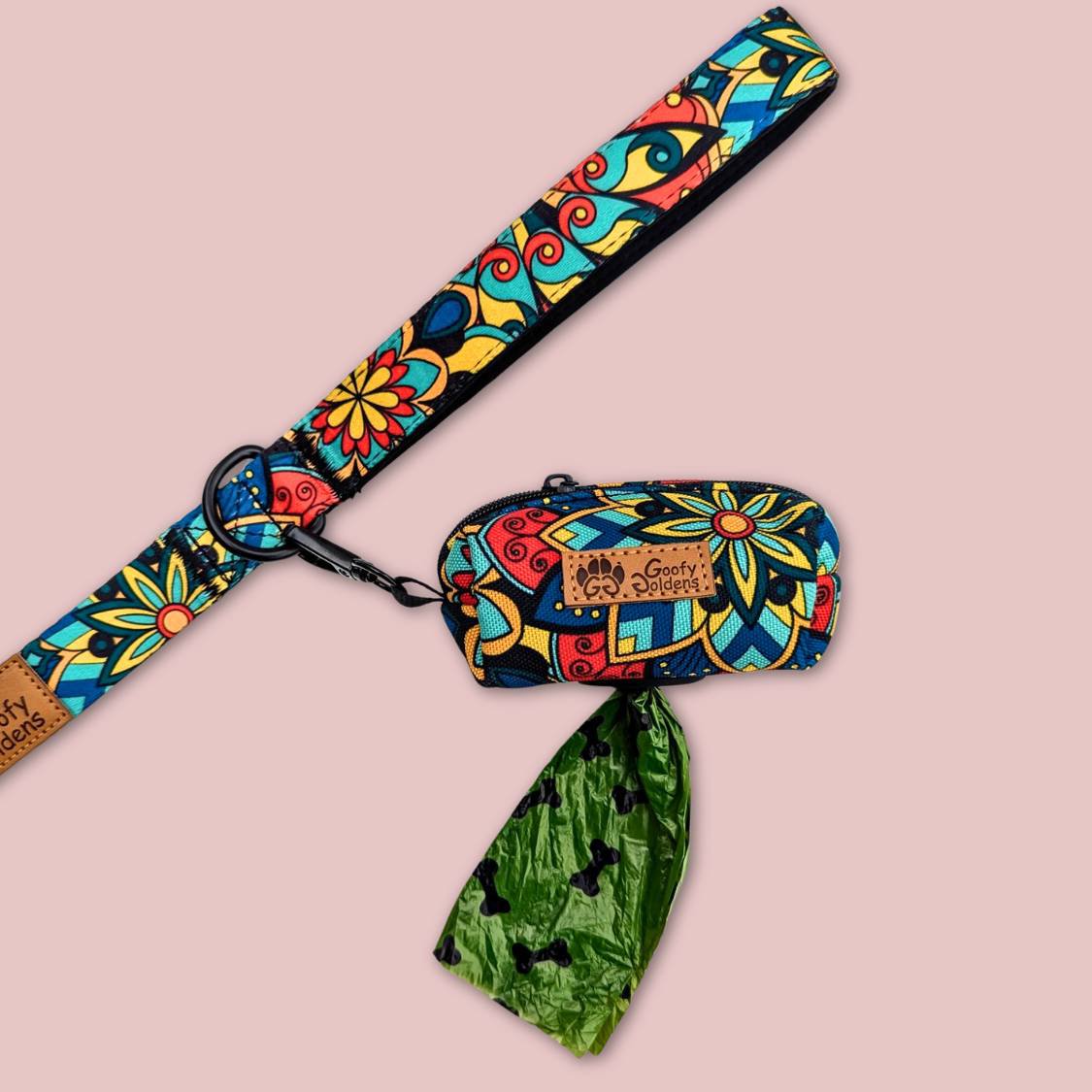 Mandala waste bag pouch