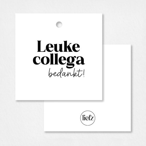 Gift tag | Nice colleague, thank you