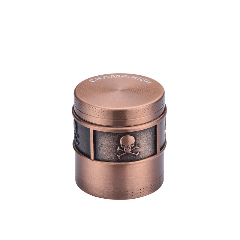 Présentoir 12 moulins à épices motif crâne - Arc en ciel, Rose Gold, Argenté et Or