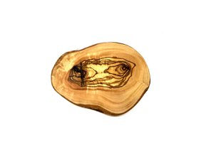 Coaster RUSTIKAL ROUND made of olive wood individually