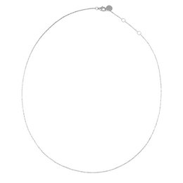 Silver necklace with a delicate, minimalist design. Suitable for everyday wear.