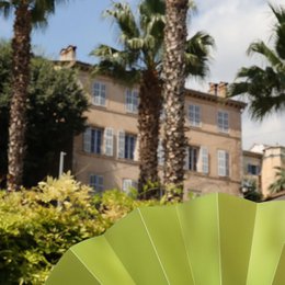 Hand fan, fan, fan, yellow translucent