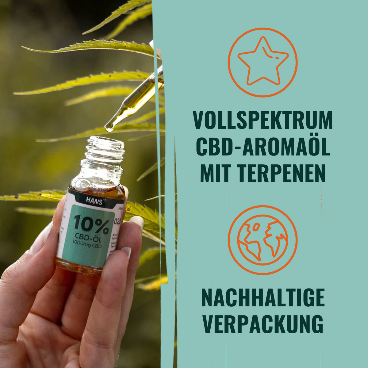 Aceite de CBD premium 15% de cáñamo orgánico en Alemania