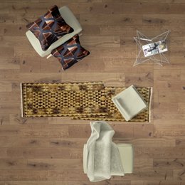 Tapis kilim en bois flotté fait main afghan