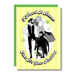 I Heard A Rumor, That It's Your Birthday Funny Music Card