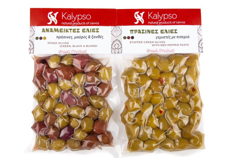 Mixed Greek Olives-(Brown,Green,Black)