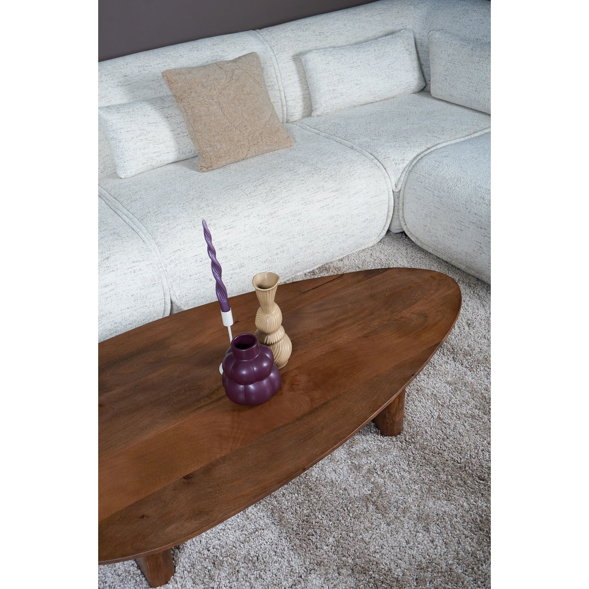 Coffee table Rudo 135 x 75 cm - Mango wood